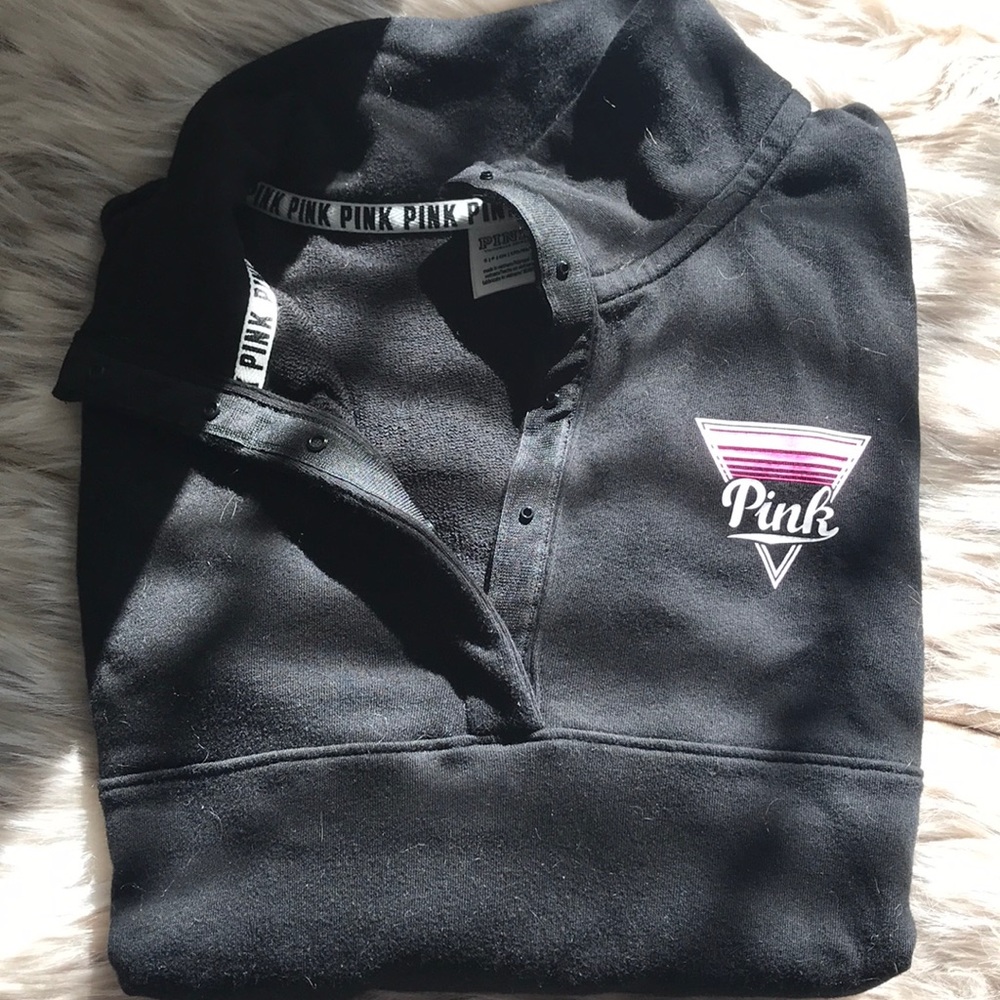 PINK black pull over